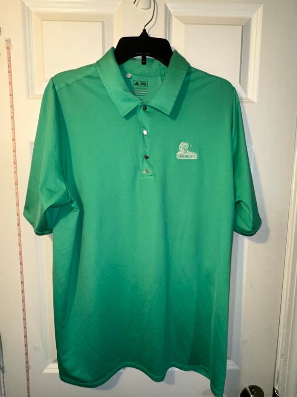 Adidas Puremotion Climalite Green Golf Polo Quidnessett Country Club Mens Large